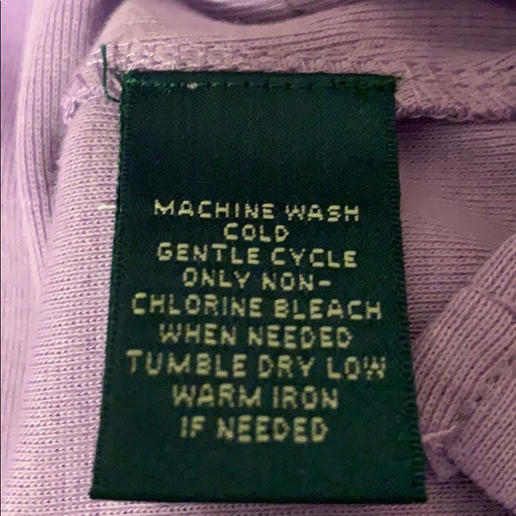 ❌SOLD❌ Lauren Ralph Lauren Medium Lavender Shirt - Picture 7 of 8